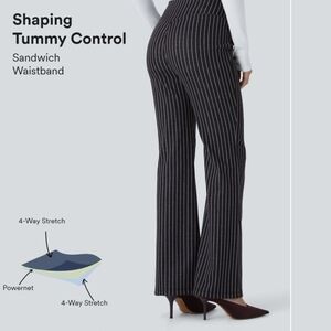 Women's Black Pinstripe Pants